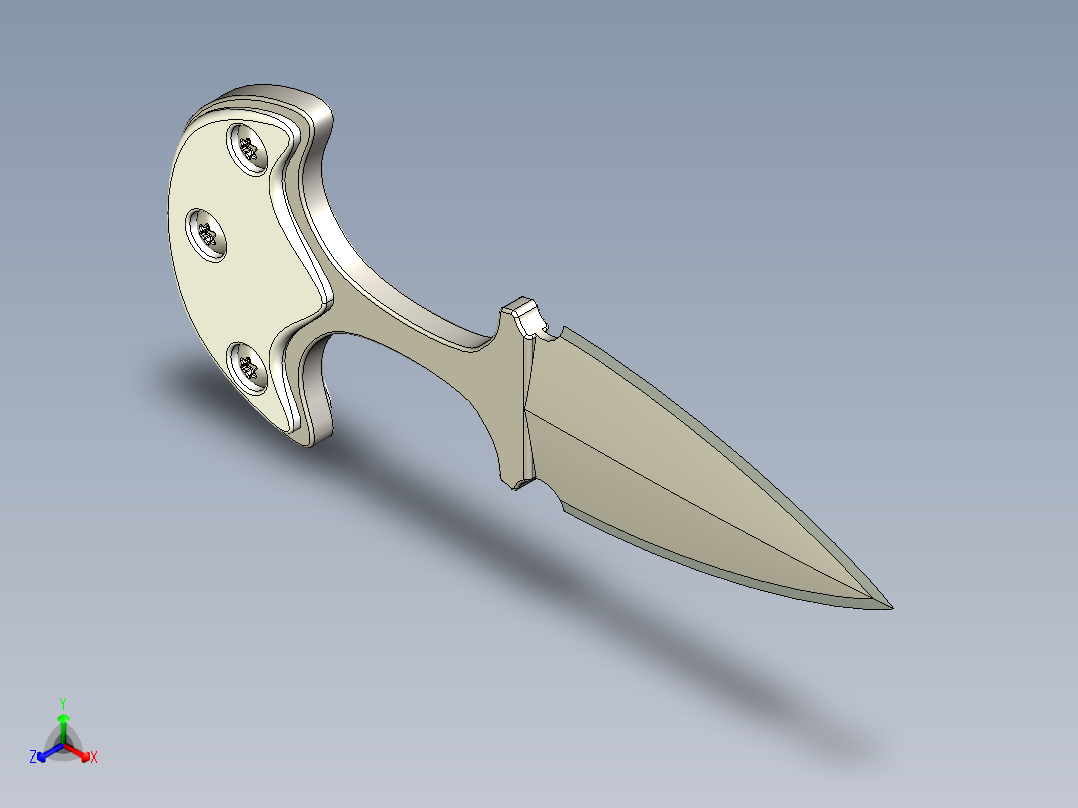 AB0016刀 CSGO正等轴测图