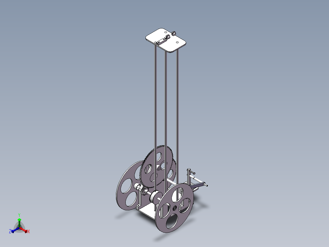 无碳小车最终版正等轴测图