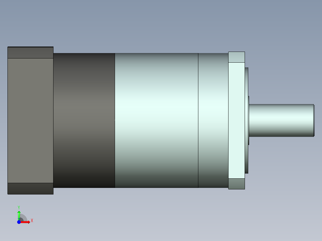直齿PLF160-L2-LC 42-114.3-200-M12.stp前视图