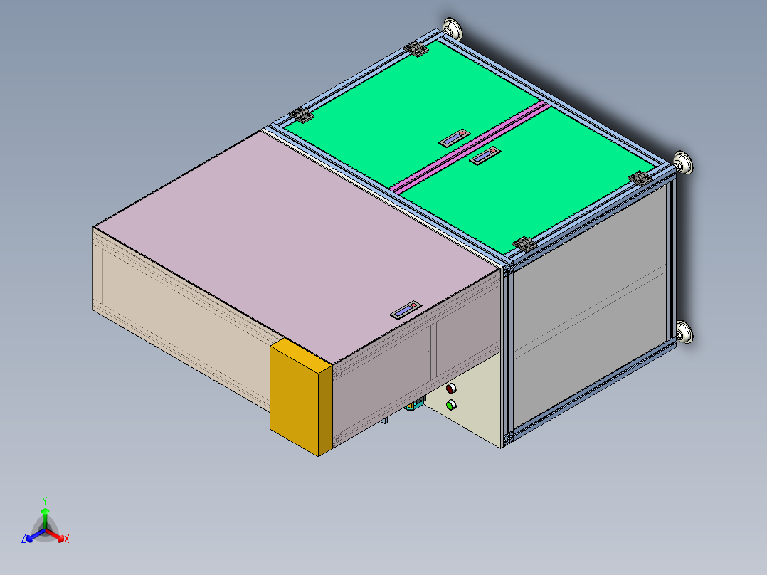 铜管自动注水机正等轴测图