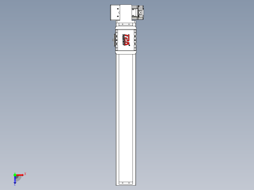 同步带全封闭直线模组TPA-HCB-85D-90-L500-RP-Y-P20-N3俯视缩略图