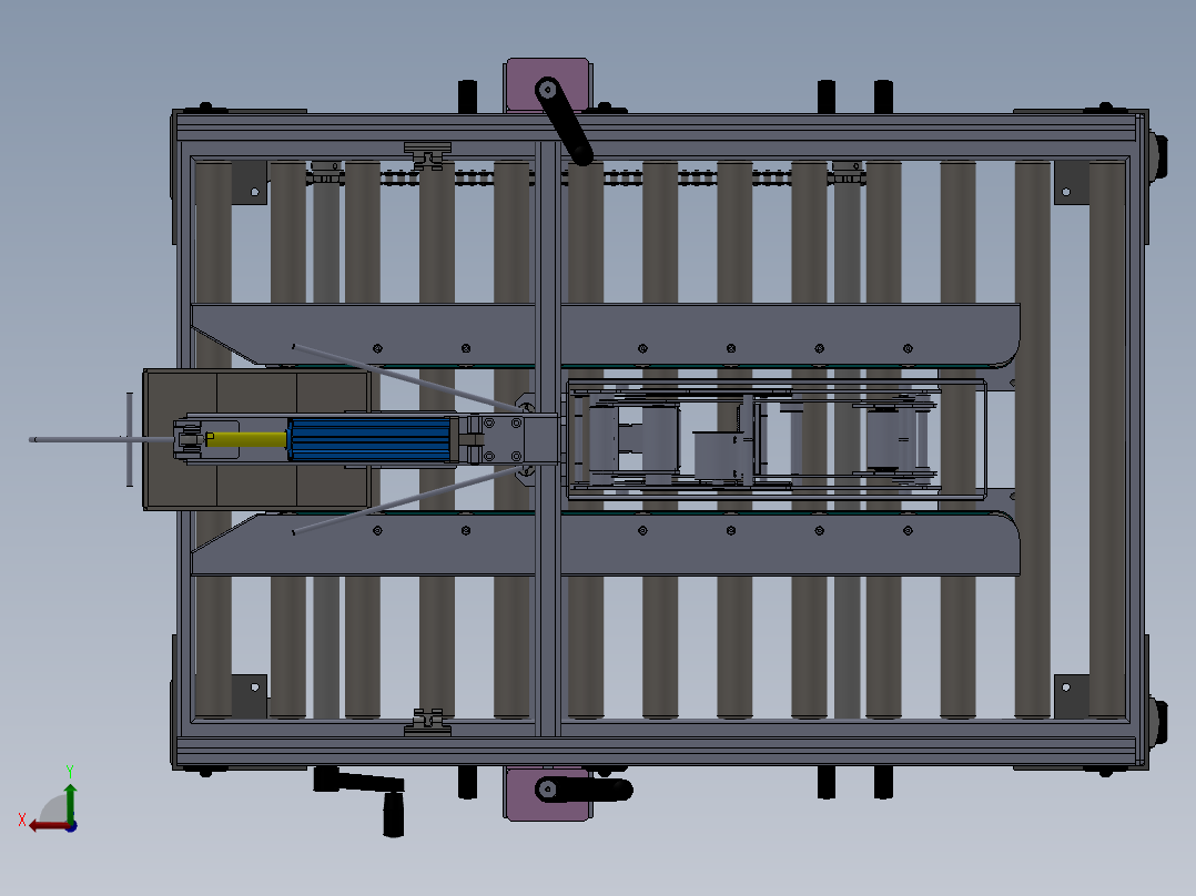 纸箱封箱机后视图