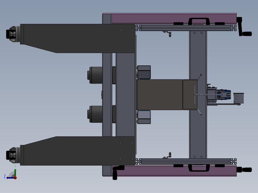 纸箱封箱机右视图