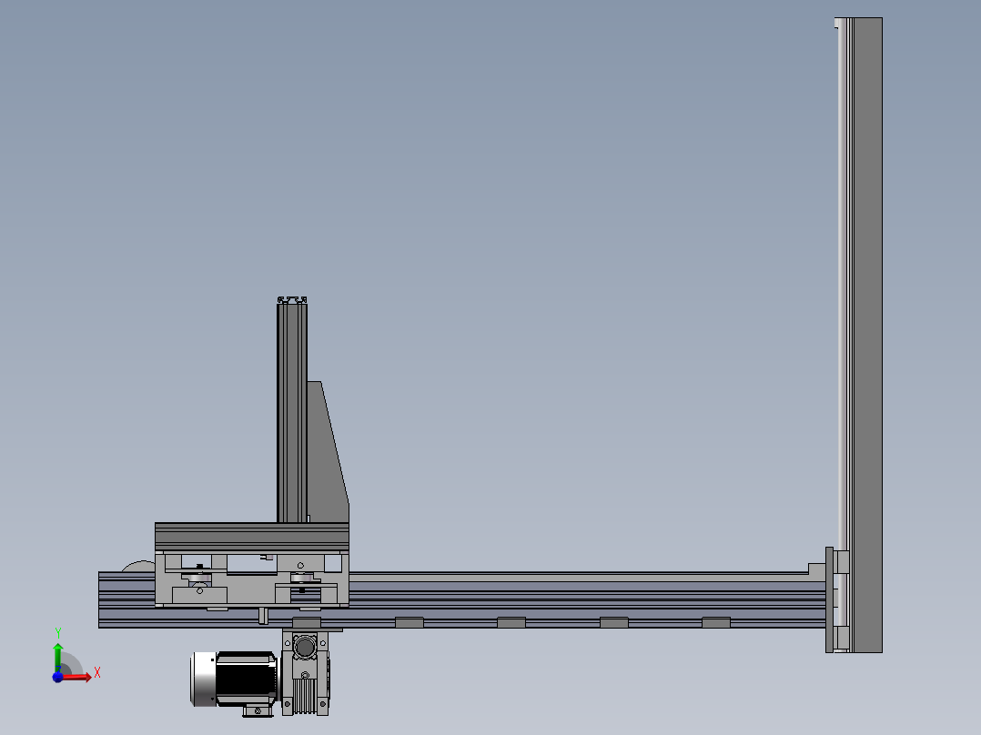 堆垛机模型前视图