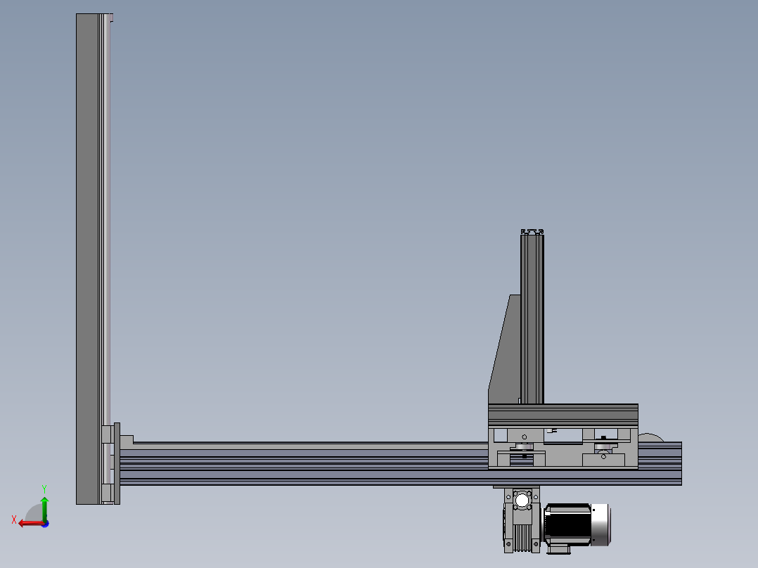 堆垛机模型后视图