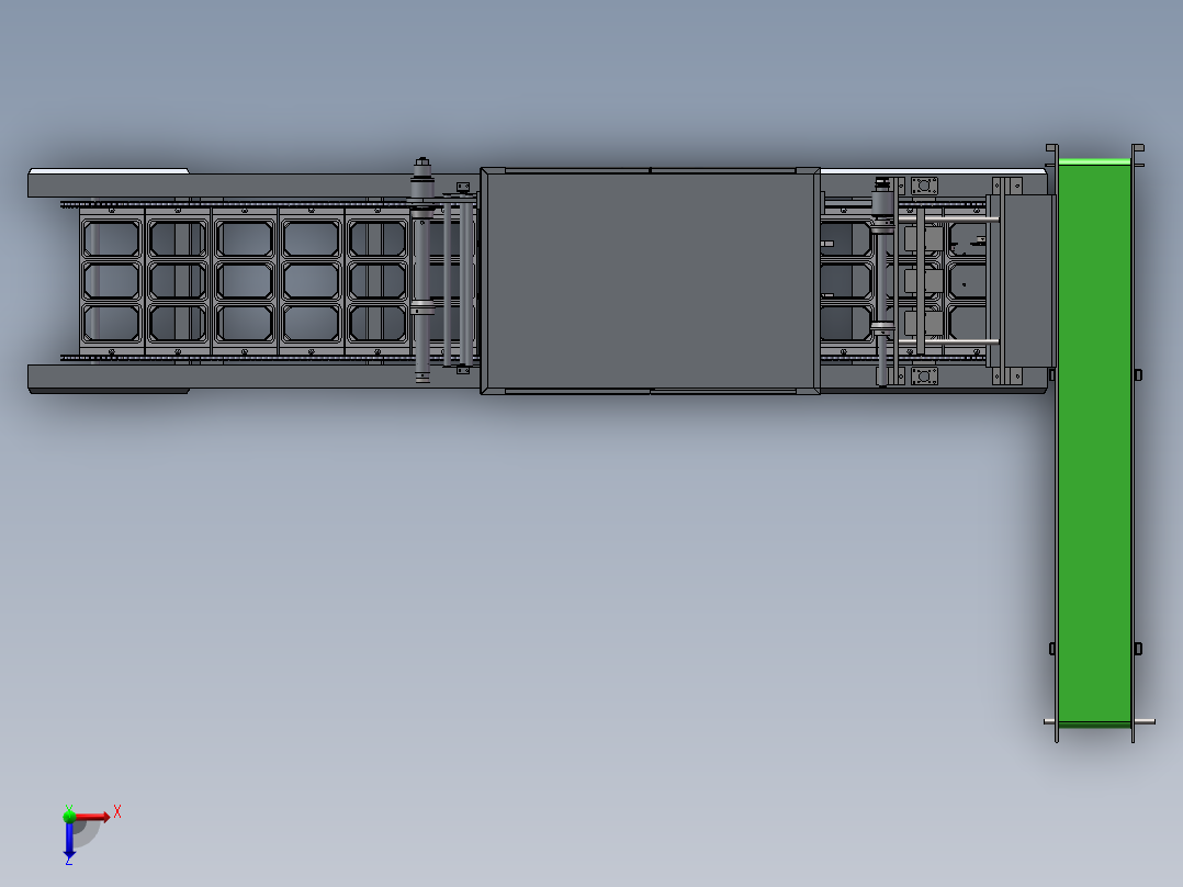 1出3封口机俯视图