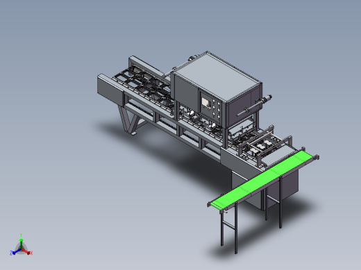 1出3封口机正等轴测缩略图