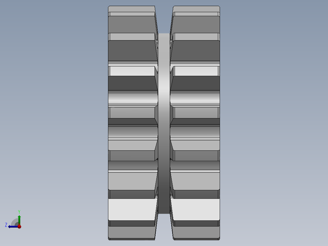 静音链轮---sw右视图
