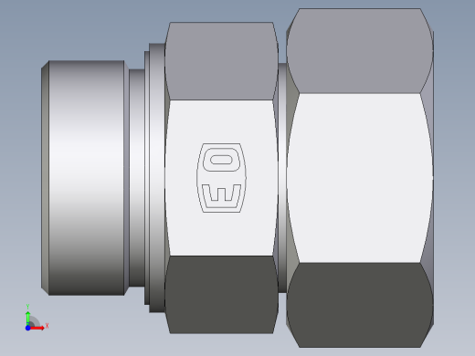 卡套式工业通用硬管接头EO_Swivel_connector_EGE38SMEDCF前视缩略图