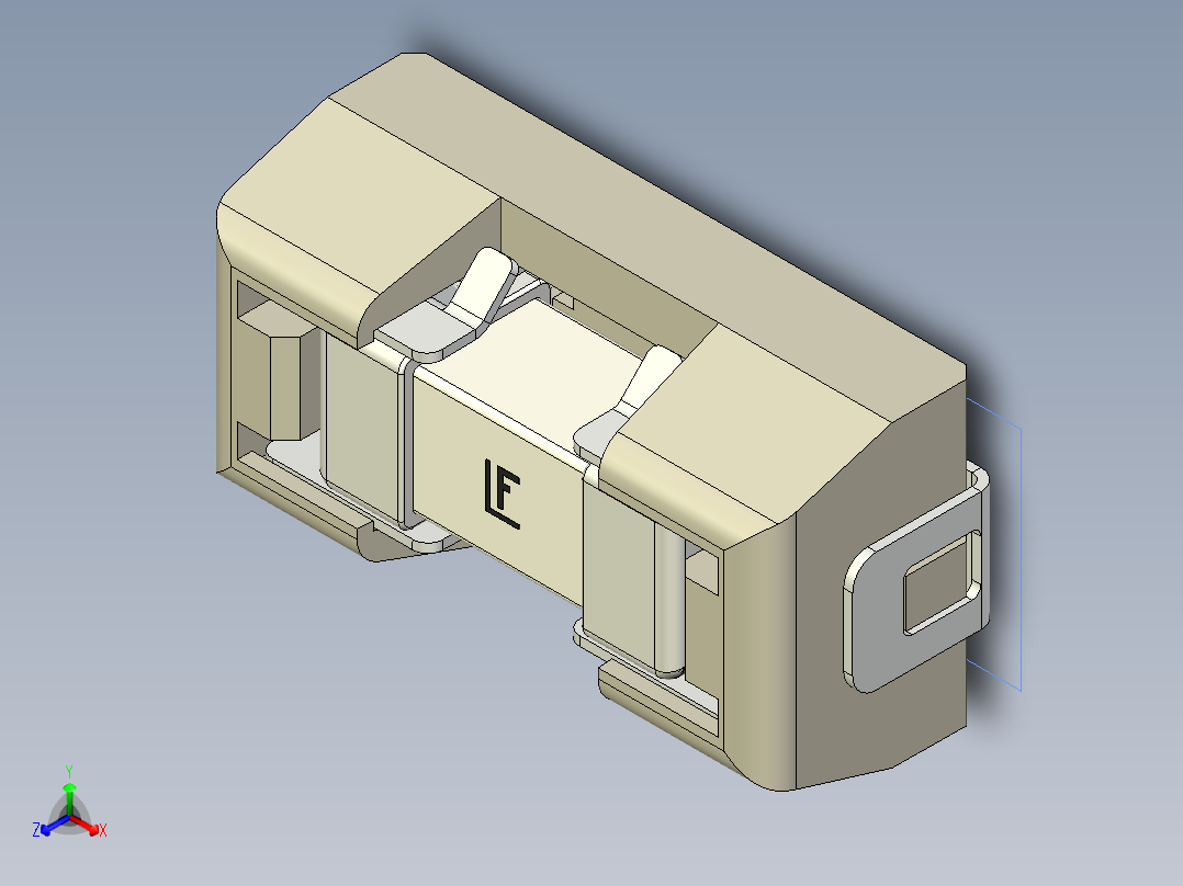 开关继电器保护 SM-LTL-154正等轴测图