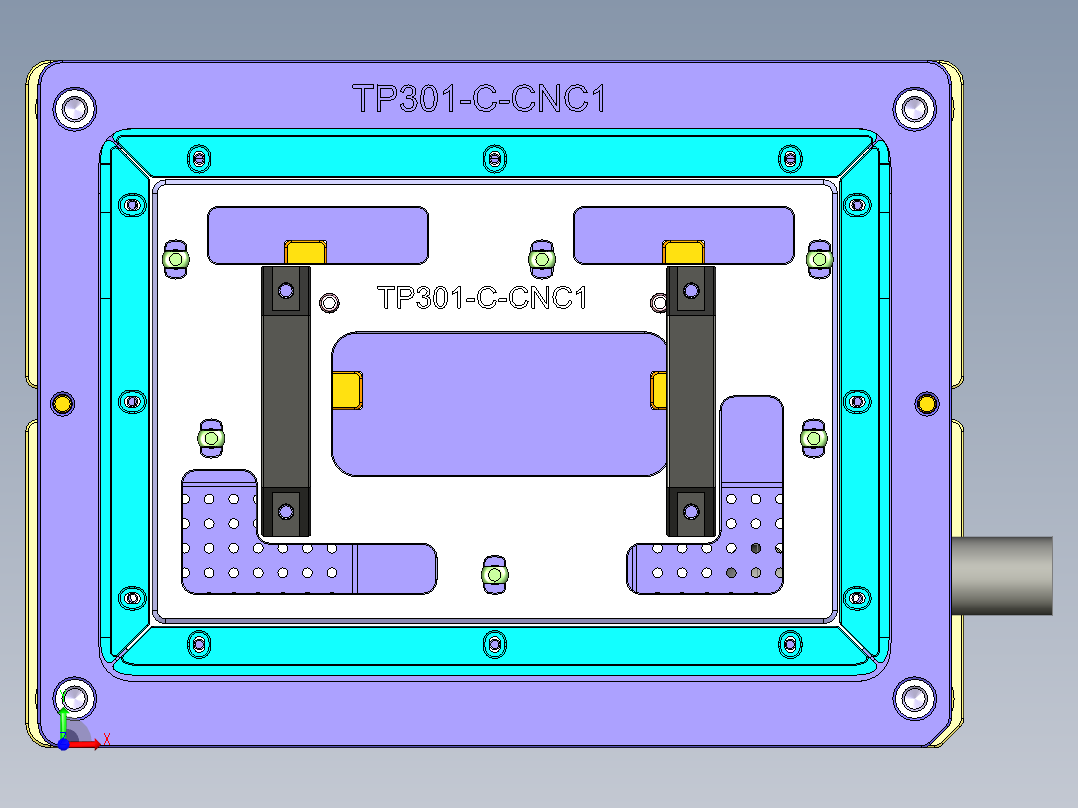 TP301-C-CNC1笔记本CNC工装夹具三维模型-0608前视图