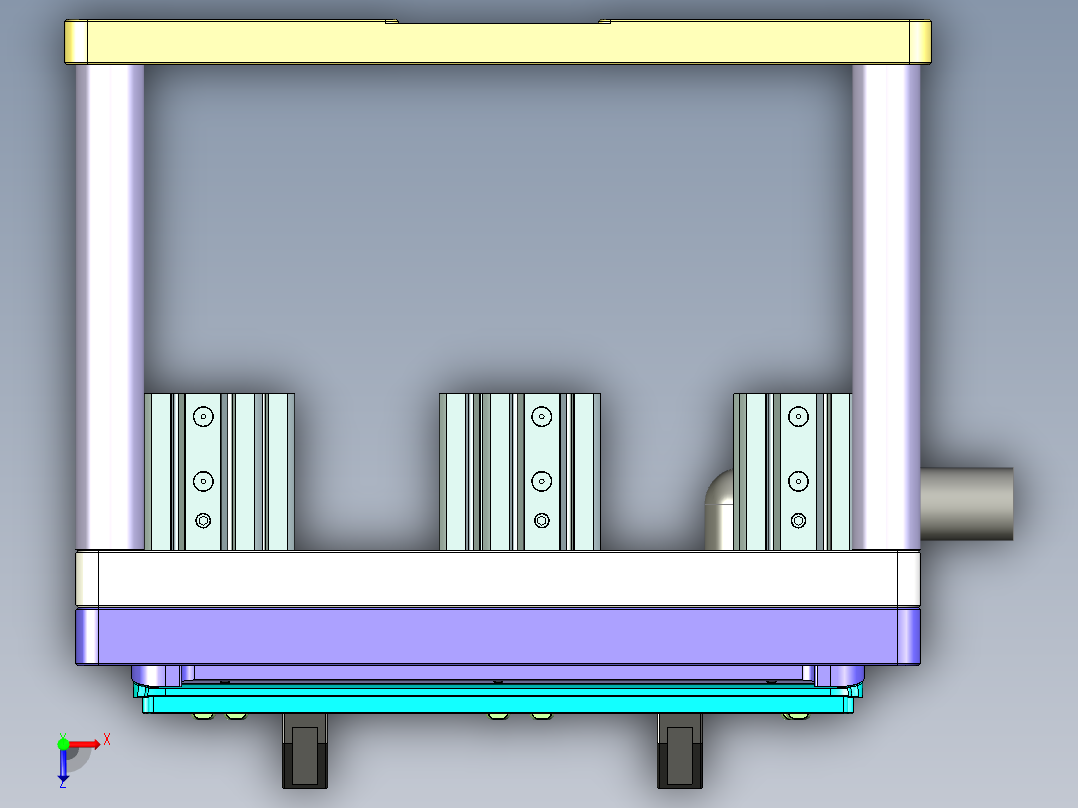 TP301-C-CNC1笔记本CNC工装夹具三维模型-0608俯视图