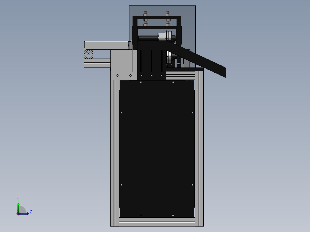 板材分割机sw18可编辑左视图