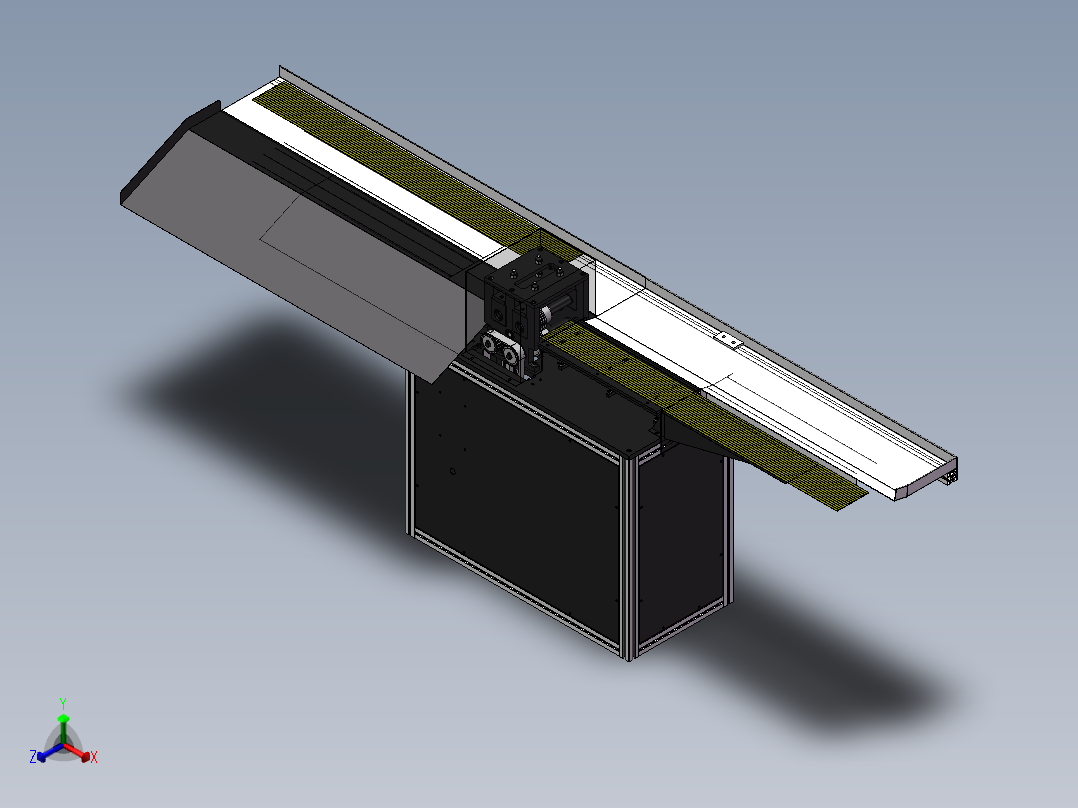 板材分割机sw18可编辑正等轴测图