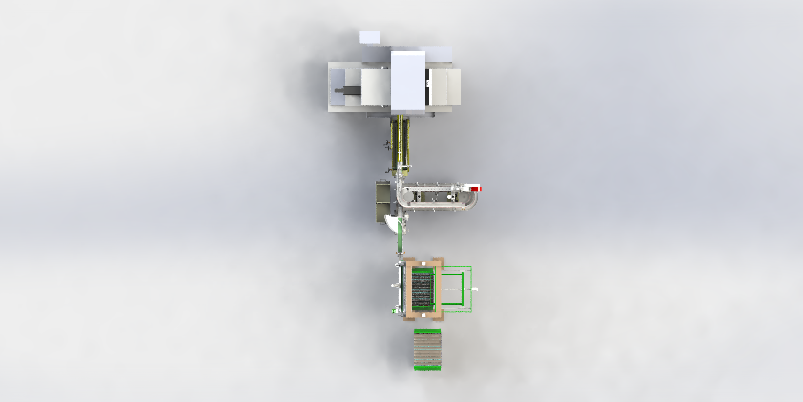 轴承圈加工缓存上料连线sw21可编辑
