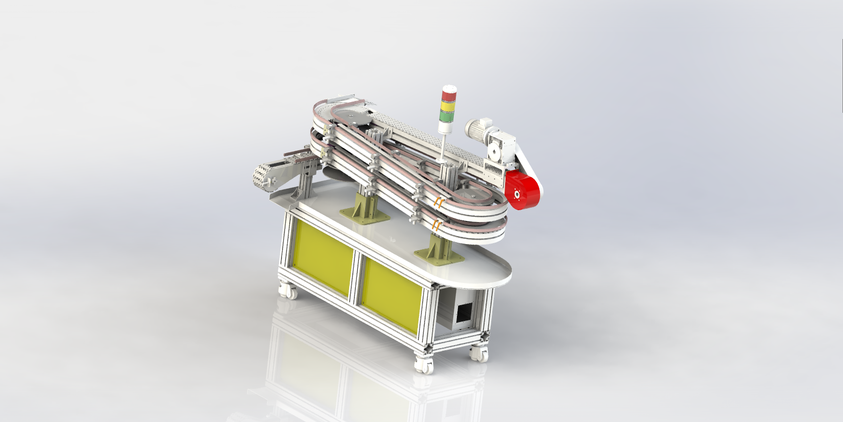 轴承圈加工缓存上料连线sw21可编辑