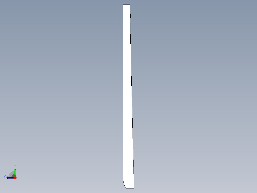 键盘外壳光面UG编程程序模型右视图