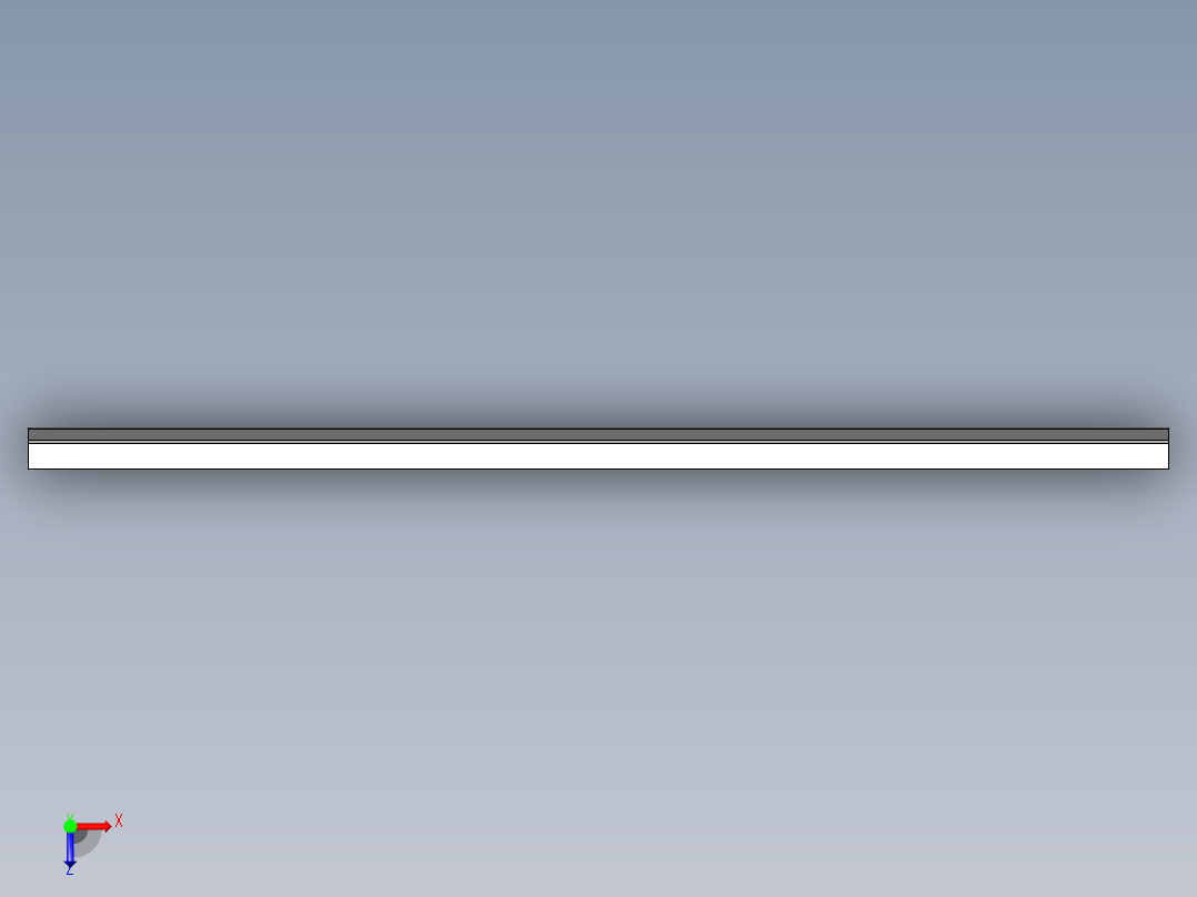 键盘外壳光面UG编程程序模型俯视图