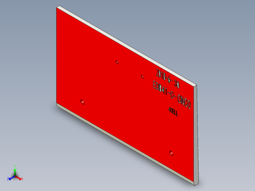 键盘外壳光面UG编程程序模型正等轴测缩略图