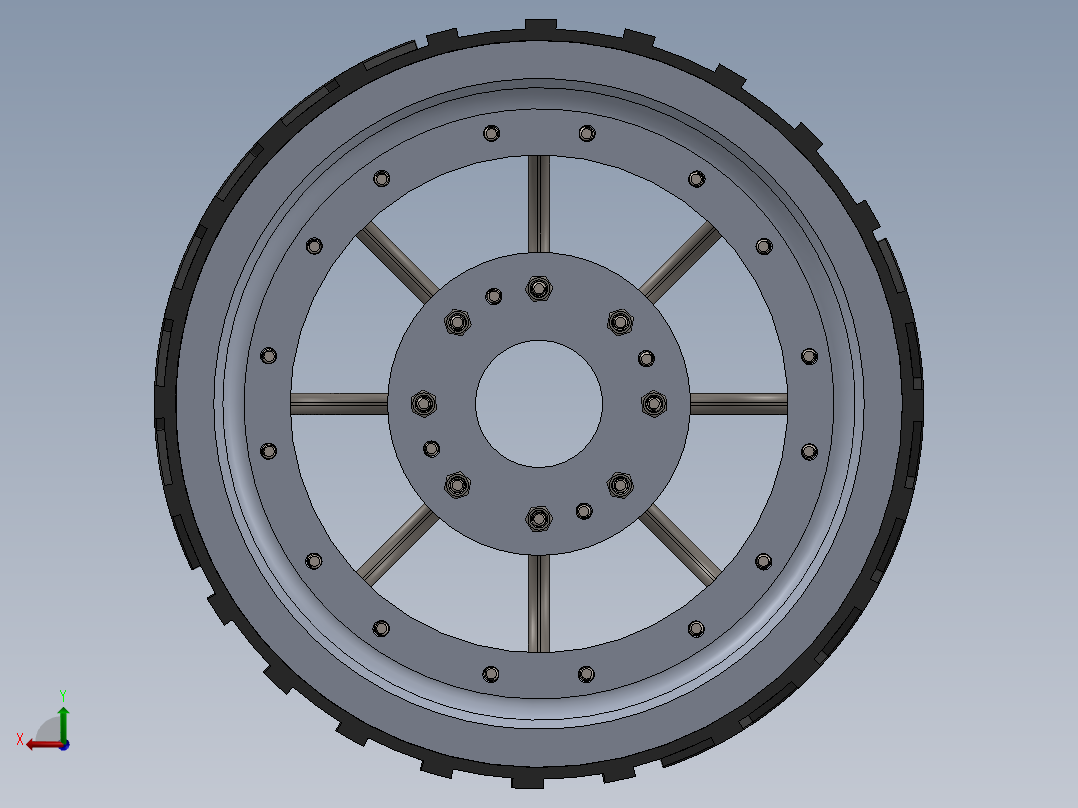 轮胎、车轮、轮毂(12)后视图