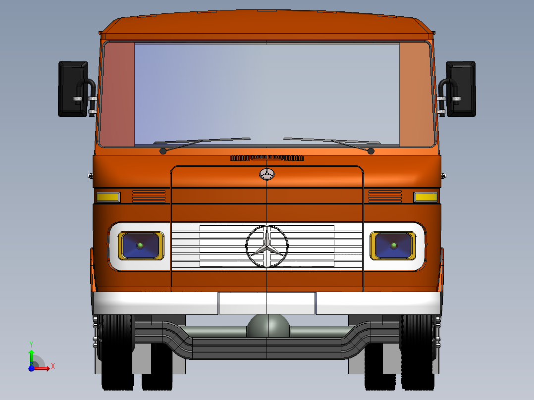 客车、公交车(24)前视图