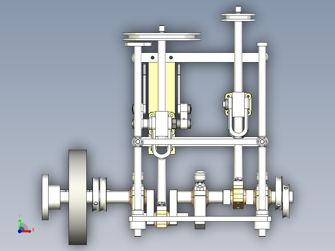 B3003601-蒸汽机前视图