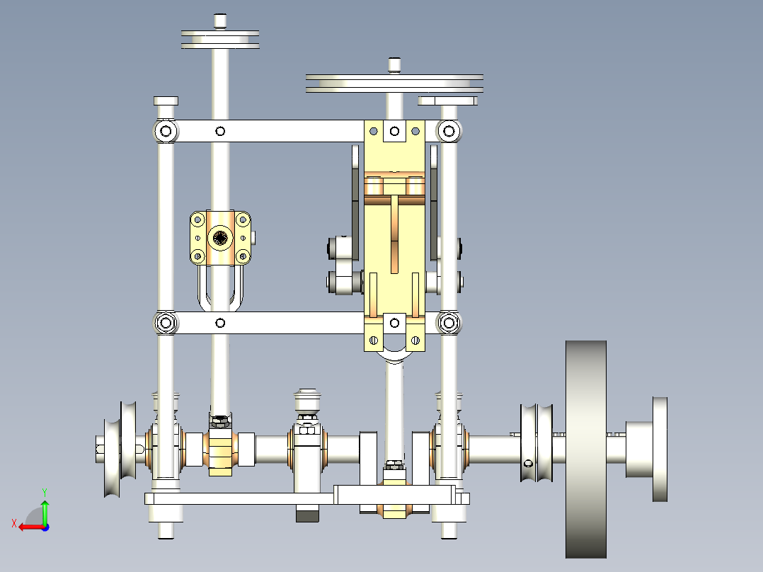 B3003601-蒸汽机后视图