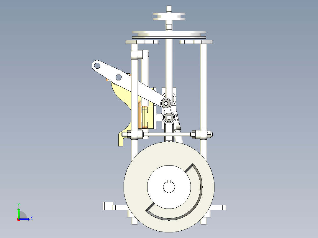 B3003601-蒸汽机左视图