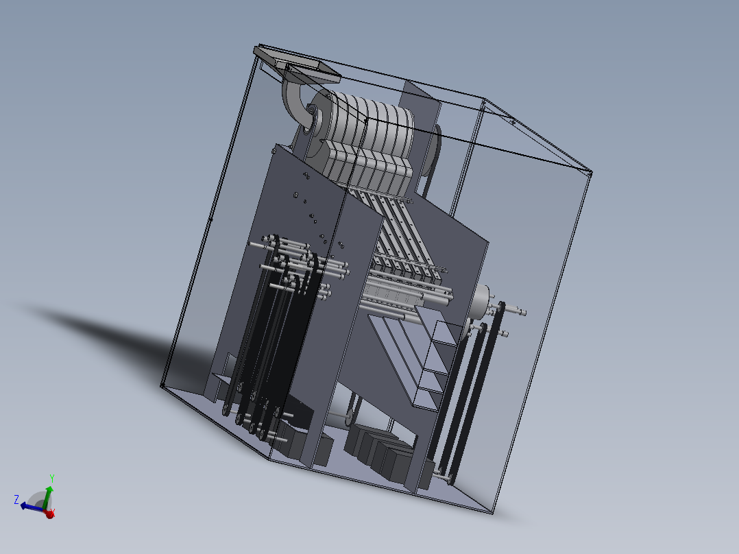 硬币分类包装机3d