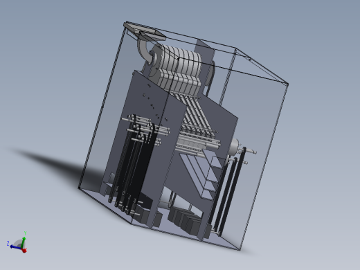 硬币分类包装机3d