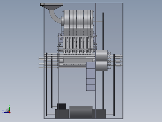 硬币分类包装机3d右视缩略图