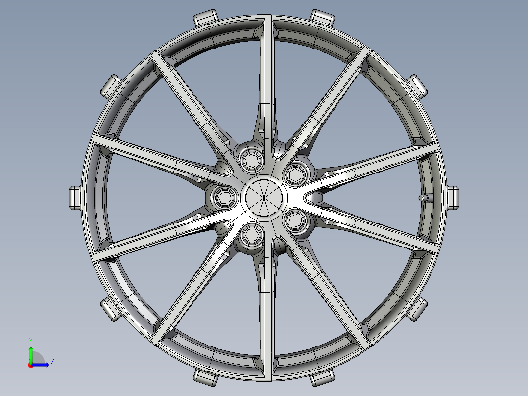 A0003242-法拉利 TDF 轮毂装饰左视图