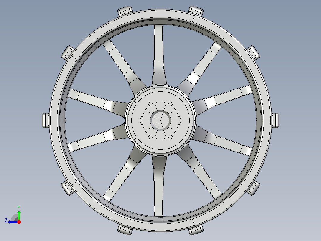 A0003242-法拉利 TDF 轮毂装饰右视图
