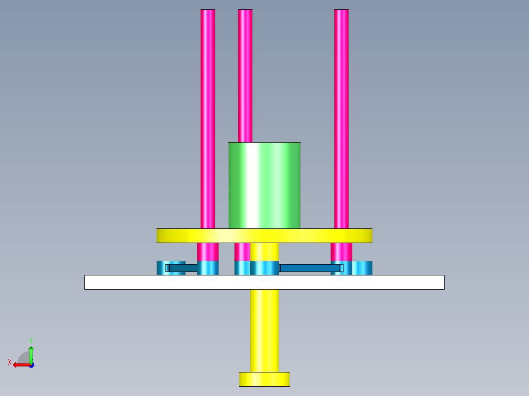 B2005360-三销定心装置后视图