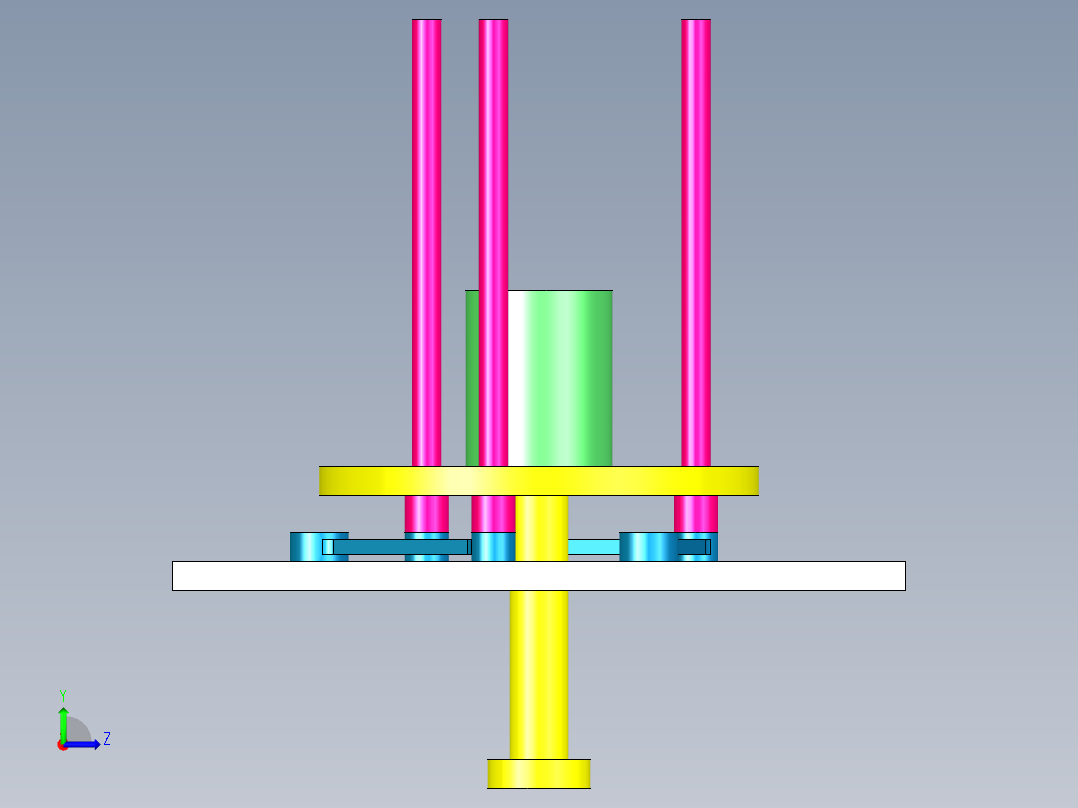 B2005360-三销定心装置左视图