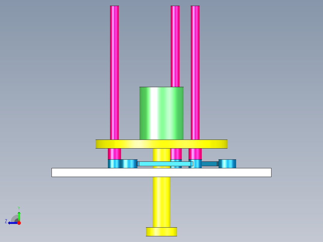 B2005360-三销定心装置右视图