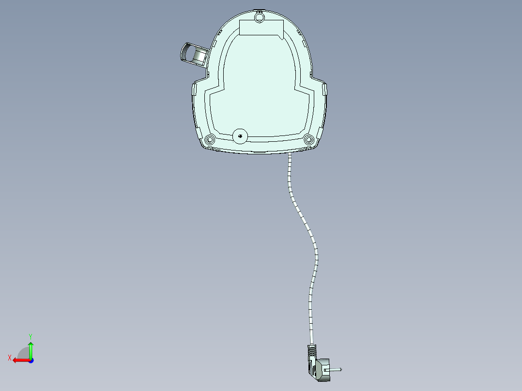 咖啡机模型后视图