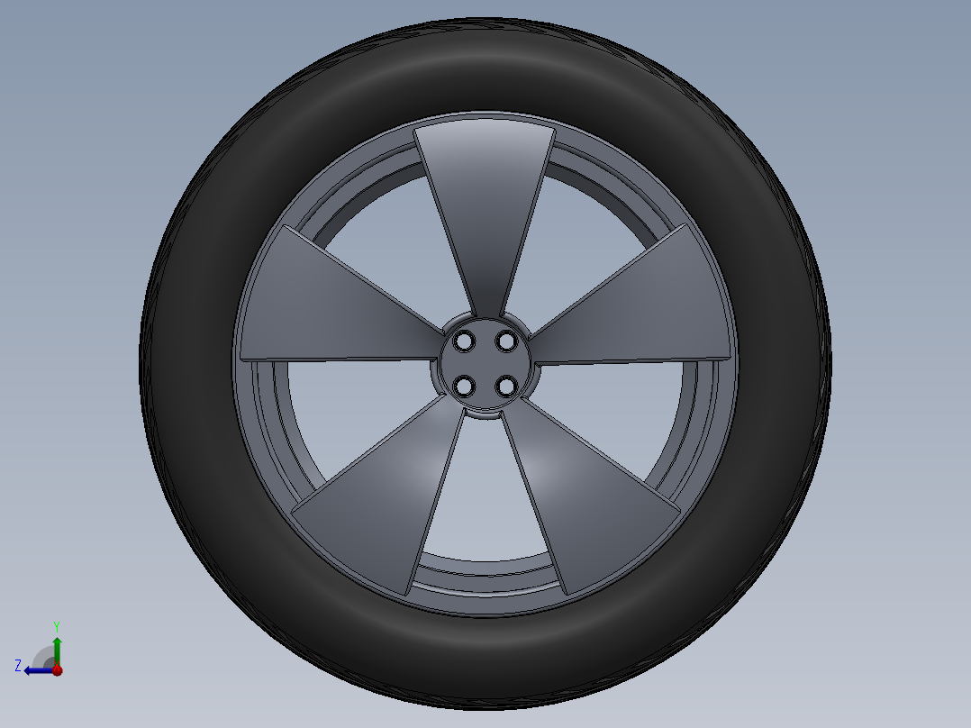 轮辋和轮胎的设计和组装13右视图