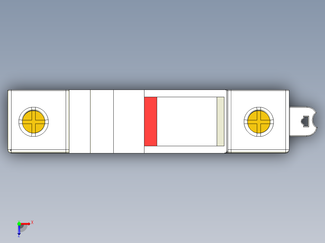 OSMFU132X 熔断器底座俯视图