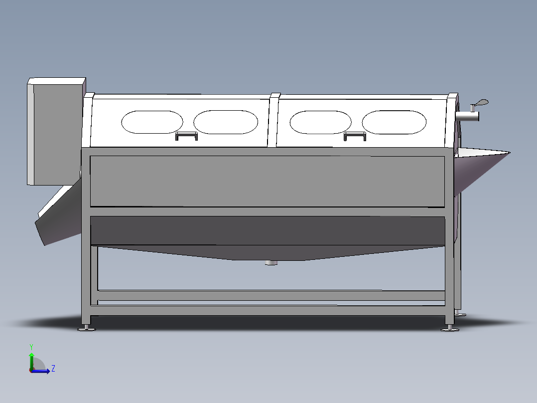 芋头清洗机的设计含SW三维及6张CAD图