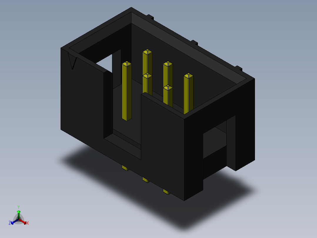 dc ds1013系列连接器可扩展正等轴测图