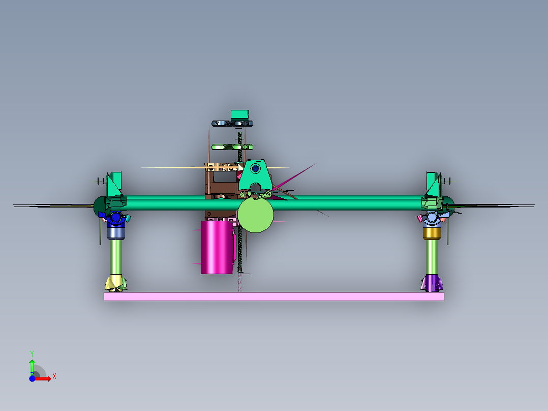 3D打印数控机床前视图