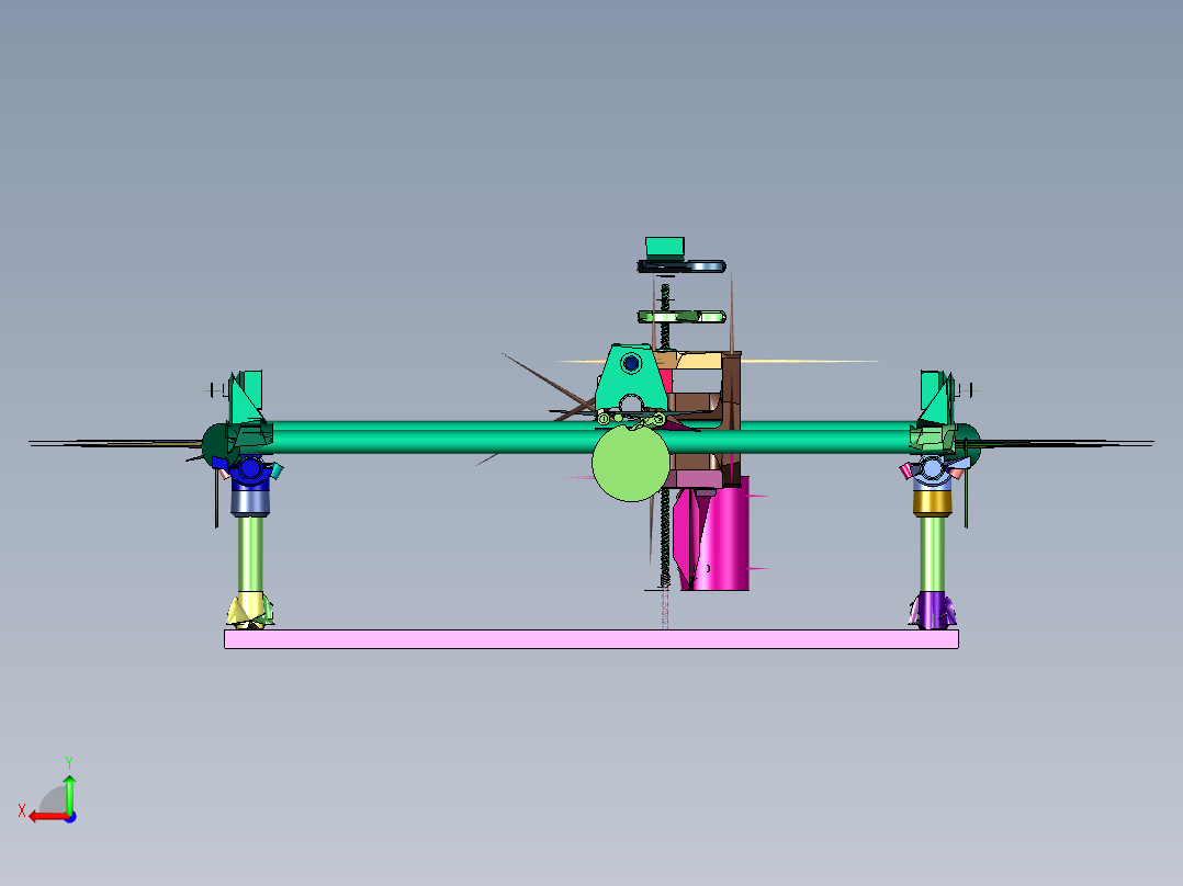 3D打印数控机床后视图