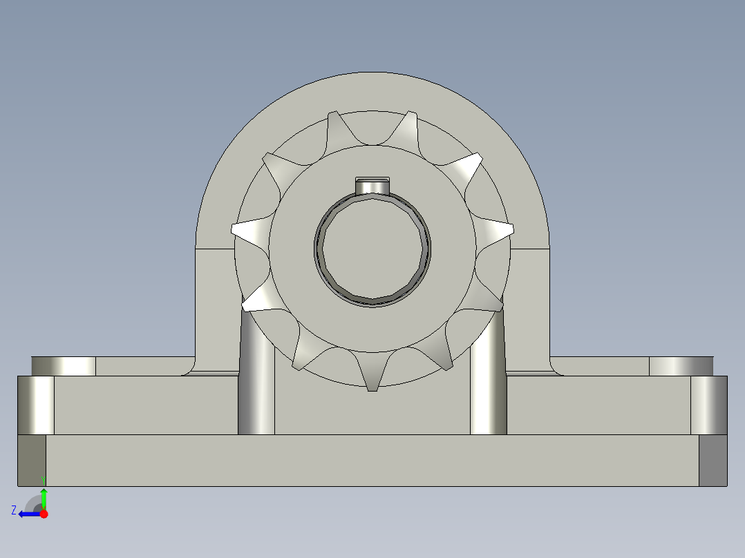 170423A4-同步带轮连接组件右视图