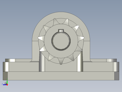 170423A4-同步带轮连接组件右视缩略图