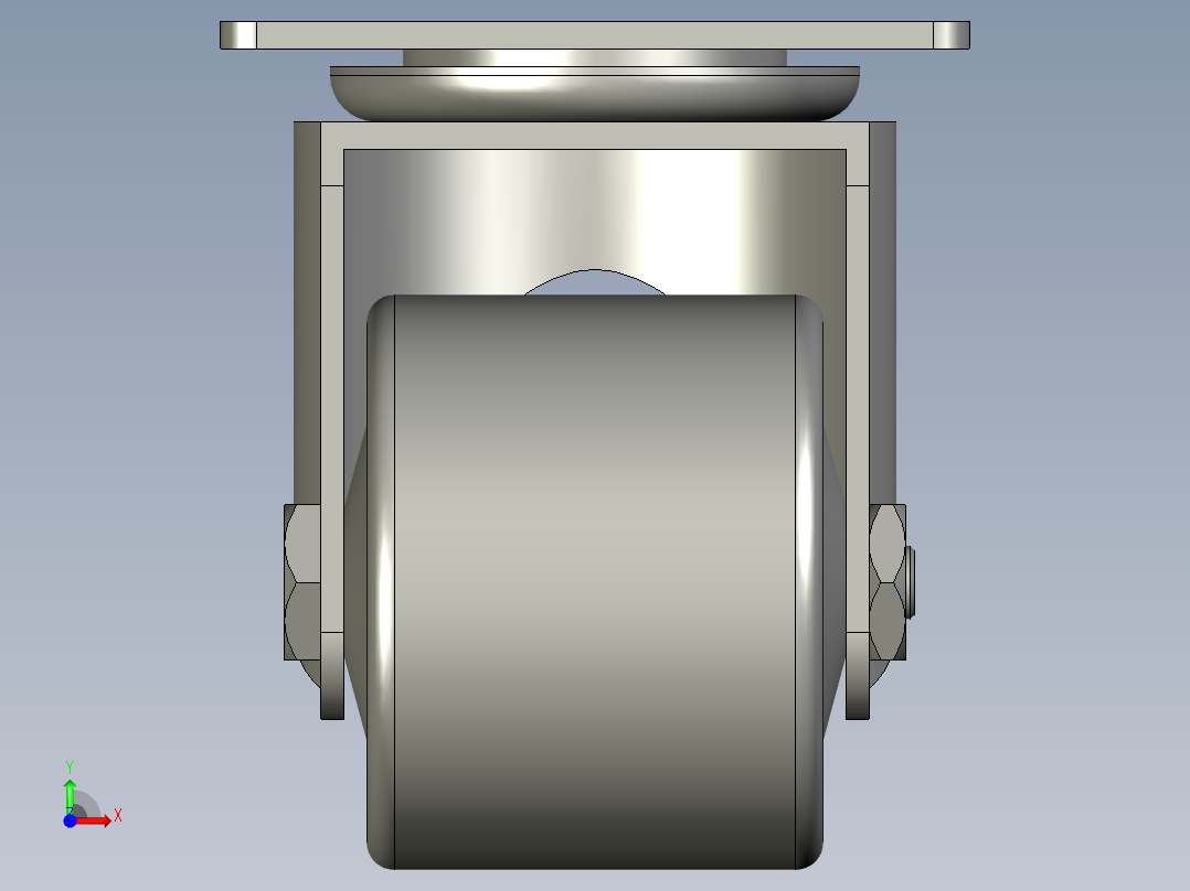 怡合达脚轮CGL01-D63前视图