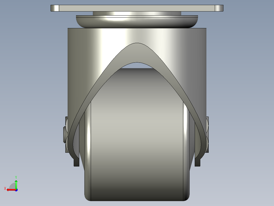 怡合达脚轮CGL01-D63后视图