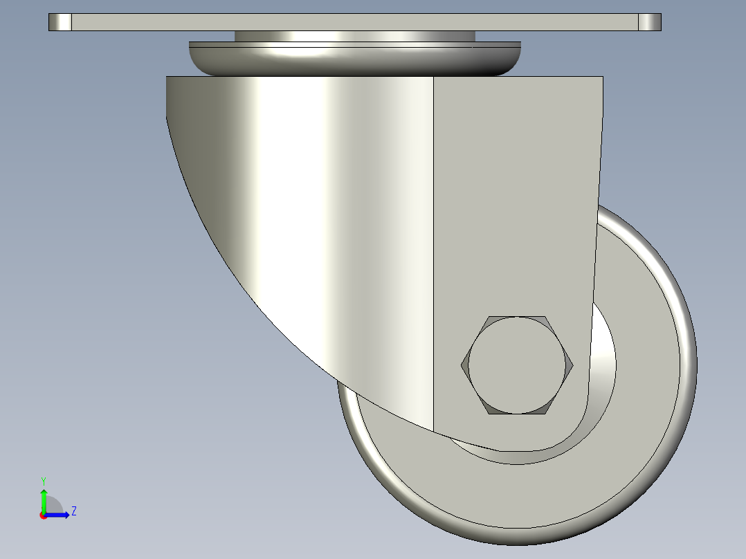怡合达脚轮CGL01-D63左视图
