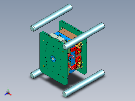 某来汽车转向机检修板塑胶模具