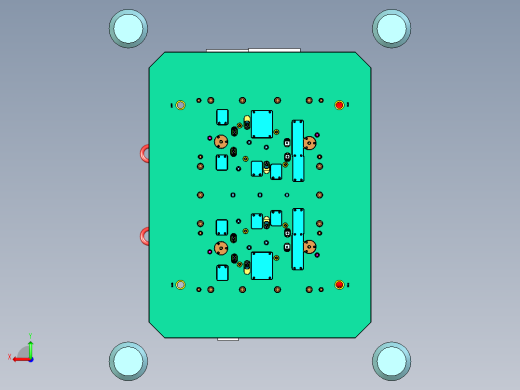 某来汽车转向机检修板塑胶模具后视缩略图